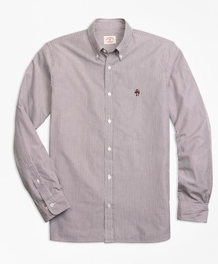 Brooks Brothers Yarn-dyed Stripe Cotton Poplin Sport Shirt