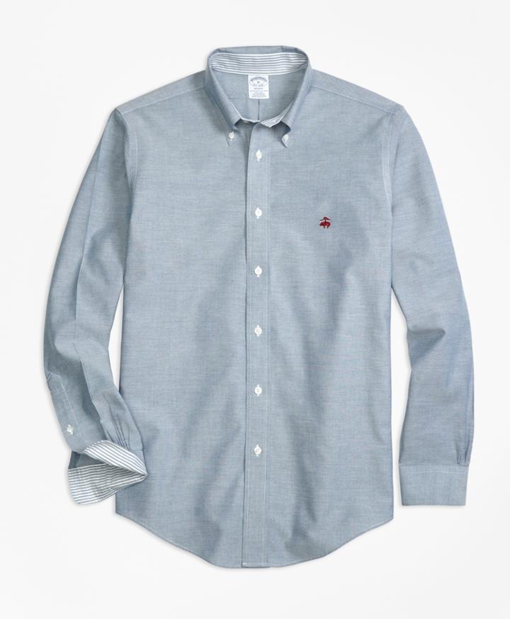 Brooks Brothers Men's Non-iron Brookscool Regent Fit Sport Shirt