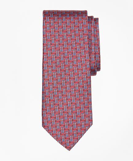 Brooks Brothers Ski Motif Print Tie