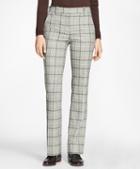 Brooks Brothers Windowpane Stretch-wool-cashmere Pants