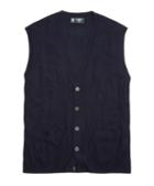 Brooks Brothers Country Club Lightweight Saxxon Wool Button-front Vest