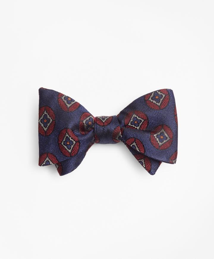 Brooks Brothers Men's Flower Medallion Bow Tie