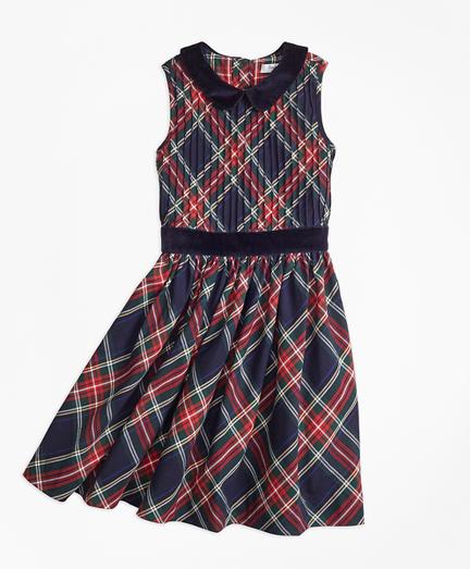 Brooks Brothers Sleeveless Holiday Plaid Dress