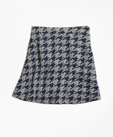 Brooks Brothers Jacquard Houndstooth Skirt