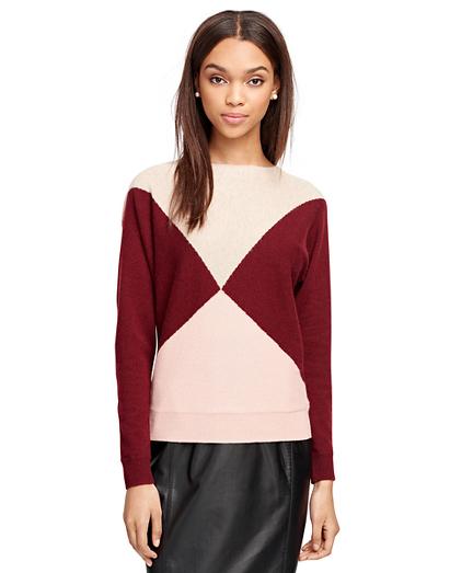 Brooks Brothers Cashmere Color-block Sweater