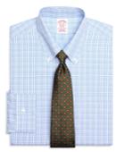 Brooks Brothers Men's Regular Fit Classic-fit Dress Shirt, Non-iron Alternating Twin Check