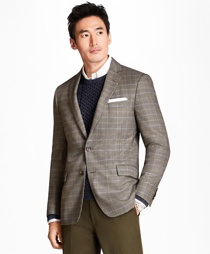 Brooks Brothers Regent Fit Tic With Double-windowpane Sport Coat