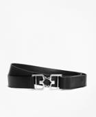 Brooks Brothers Women's Leather Double-wrap Belt