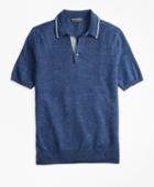 Brooks Brothers Linen And Cotton Polo Sweater