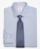 Brooks Brothers Men's Regular Fit Classic-fit Dress Shirt, Non-iron Tonal Framed Stripe