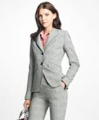Brooks Brothers Women's Stretch-wool Glen Plaid Blazer