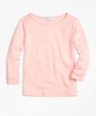Brooks Brothers Cotton Three-quarter Stripe Tee