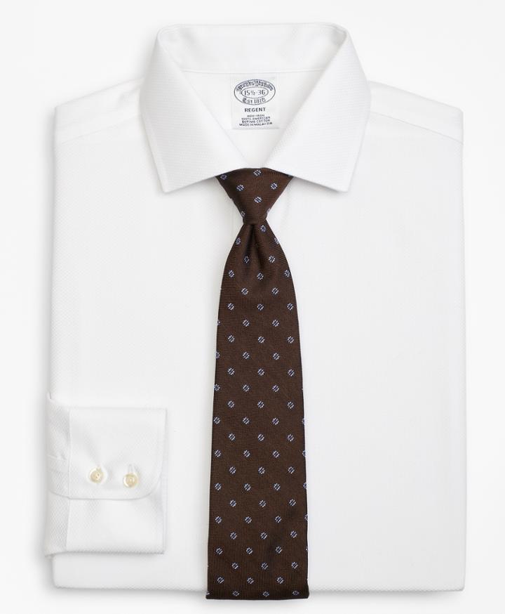Brooks Brothers Men's Slim Fitted Dress Shirt, Non-iron Parquet