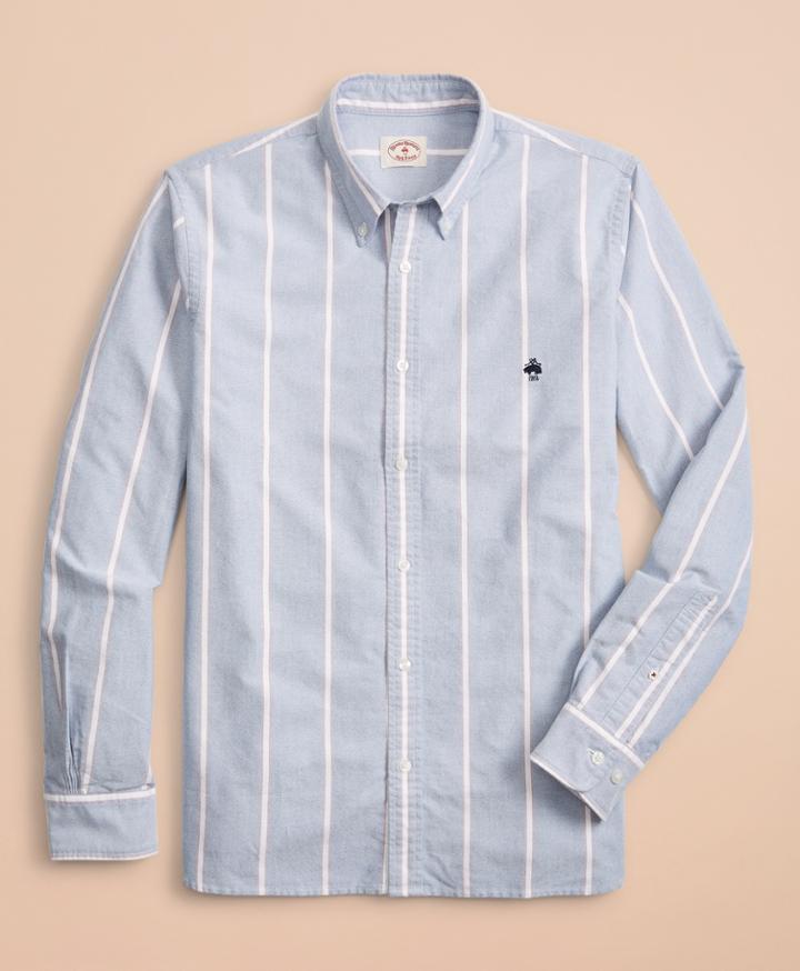 Brooks Brothers Men's Striped Oxford Sport Shirt