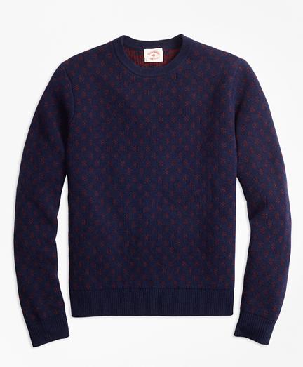 Brooks Brothers Foulard Jacquard Sweater