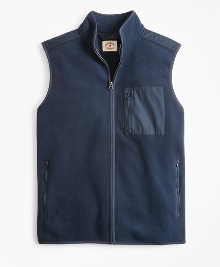 Brooks Brothers Polar Fleece Zip-up Vest