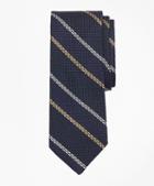 Brooks Brothers Textured Wide Framed Stripe Tie