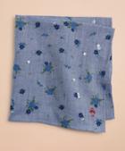 Brooks Brothers Cotton Ditzy-print Floral Pocket Square