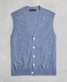 Brooks Brothers Men's Golden Fleece 3-d Knit Fine-gauge Merino Button-front Vest