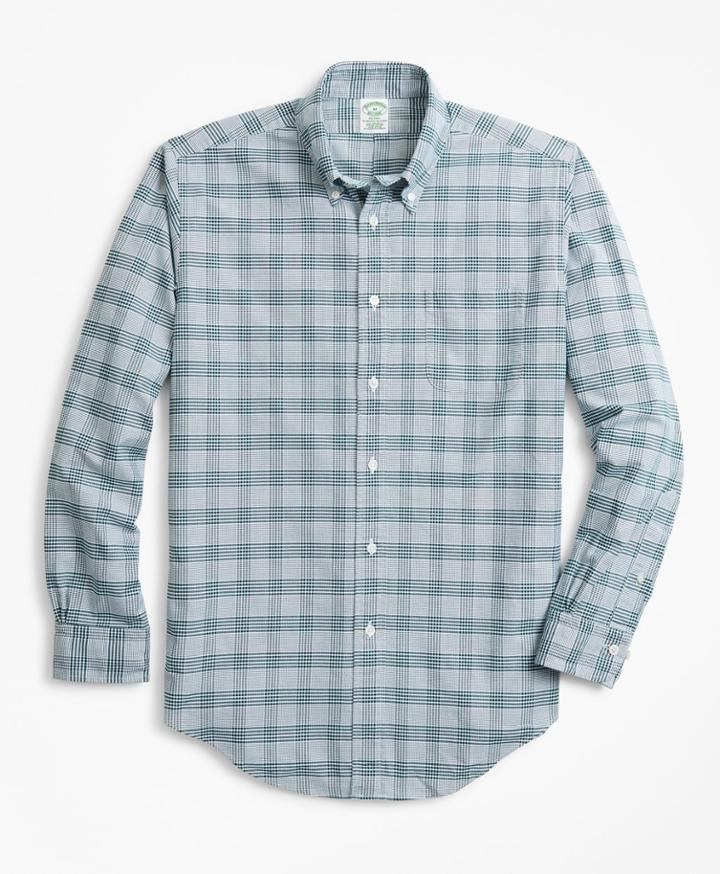 Brooks Brothers Men's Milano Fit Oxford Glen Plaid Sport Shirt