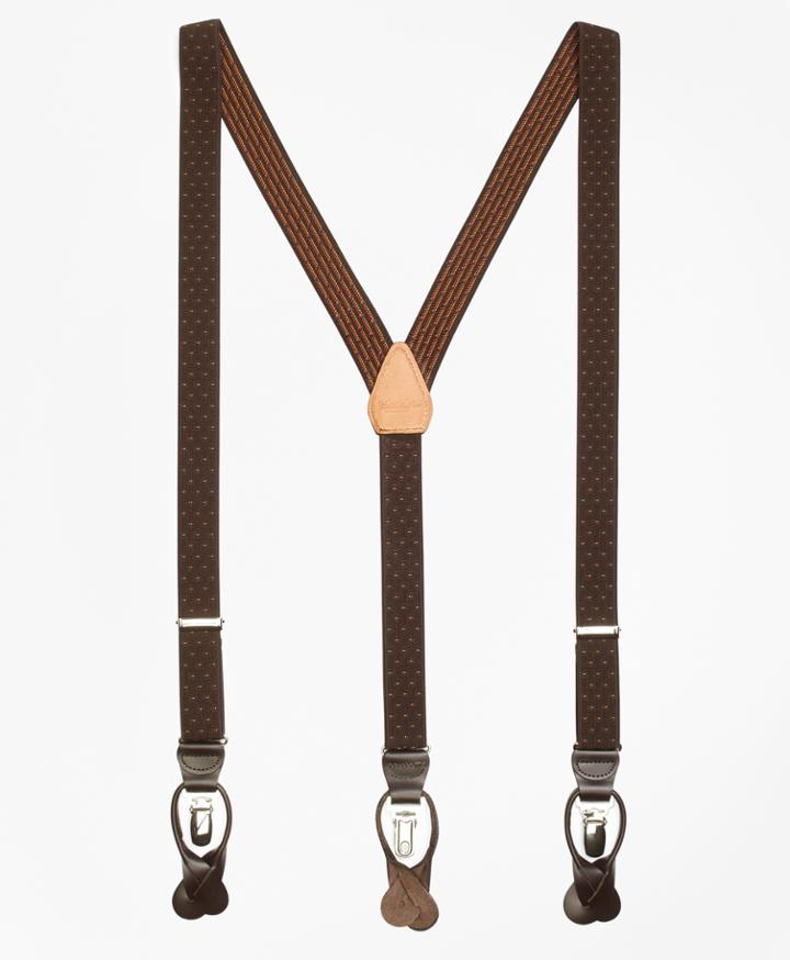 Brooks Brothers Men's Polka Dot Suspenders