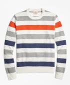Brooks Brothers Men's Multi-stripe Crewneck Sweater