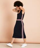 Brooks Brothers Stripe-trimmed Sweater Dress