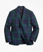 Brooks Brothers Two-button Black Watch Wool Suit Jacket