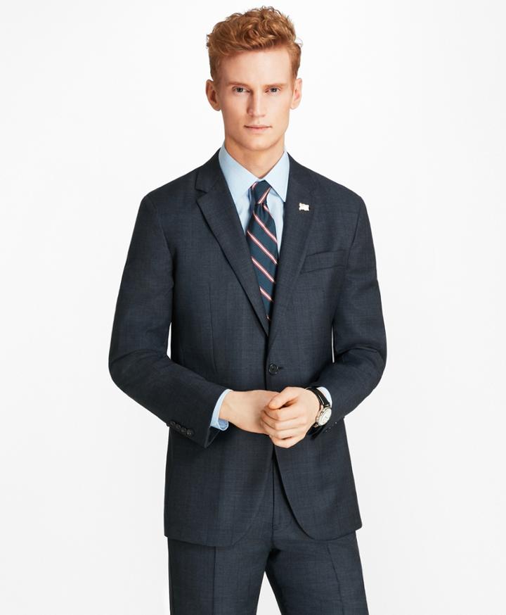 Brooks Brothers Men's Milano Fit Open Plaid 1818 Suit