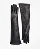 Brooks Brothers Women's Silk Lined Leather Opera Gloves