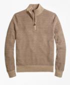 Brooks Brothers Pique Stitch Half-zip Sweater