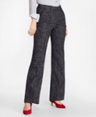 Brooks Brothers Women's Plaid Tweed Wide-leg Pants