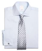 Brooks Brothers Golden Fleece Regent Fit Dobby Split Stripe French Cuff Dress Shirt