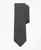 Brooks Brothers Grey Cotton And Silk Tie