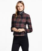 Brooks Brothers Women's Petite Plaid Double-face Wool-blend Jacket