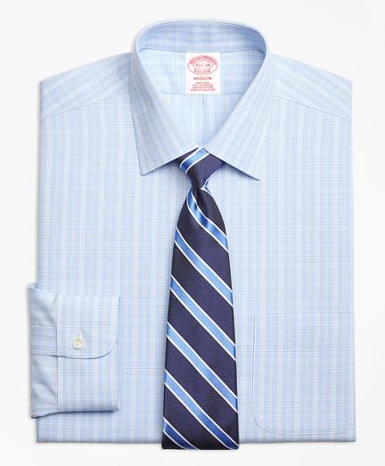 Brooks Brothers Non-iron Madison Fit Overcheck Dress Shirt