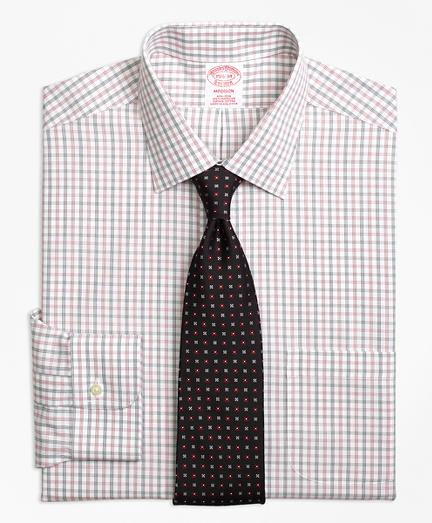 Brooks Brothers Non-iron Madison Fit Triple Shadow Check Dress Shirt