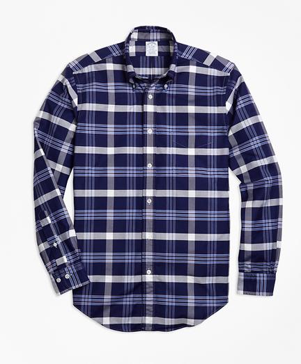 Brooks Brothers Regent Fit Oxford Bb#10 Plaid Sport Shirt