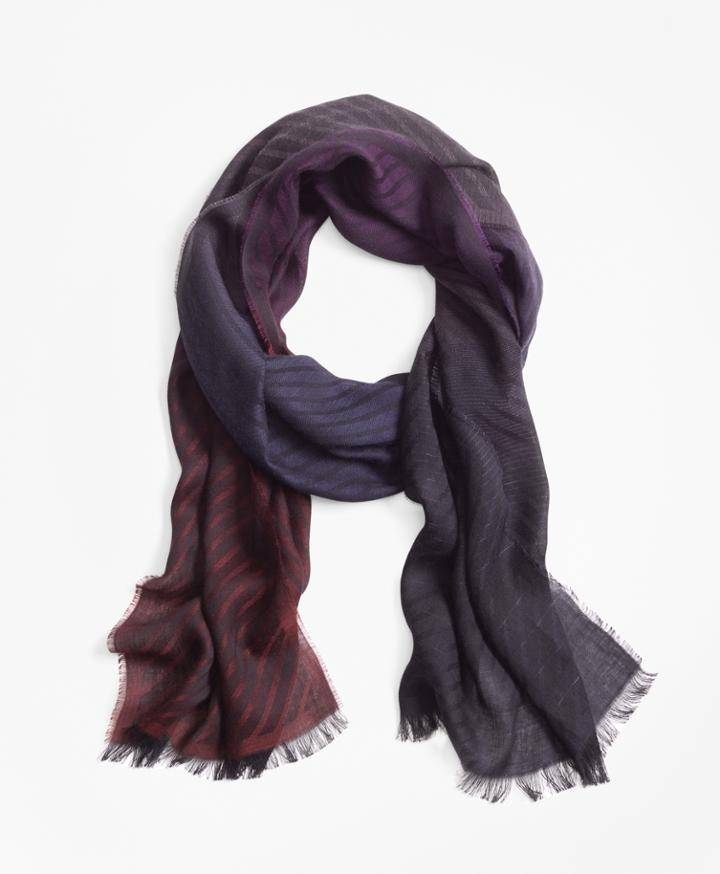 Brooks Brothers Women's Ombre Striped Scarf