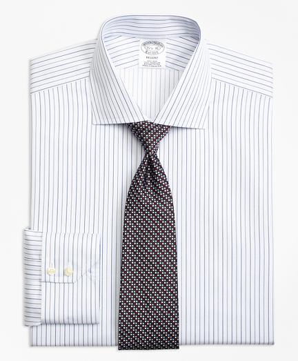 Brooks Brothers Non-iron Regent Fit Framed Music Stripe Dress Shirt