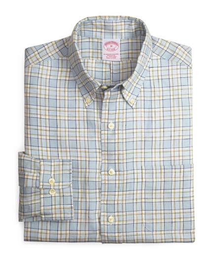 Brooks Brothers Regular Fit Linen Check Sport Shirt