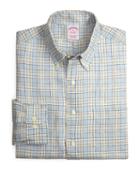 Brooks Brothers Regular Fit Linen Check Sport Shirt