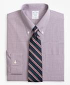 Brooks Brothers Men's Stretch Slim Fitted Dress Shirt, Non-iron Micro-check