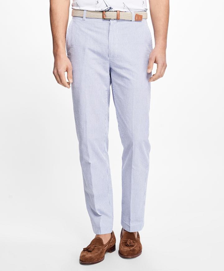 Brooks Brothers Men's Clark Fit Seersucker Pants