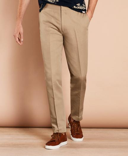 Brooks Brothers Linen-blend Twill Trousers