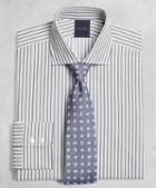 Brooks Brothers Golden Fleece Regent Fitted Dress Shirt, English Collar Alternating-split-stripe