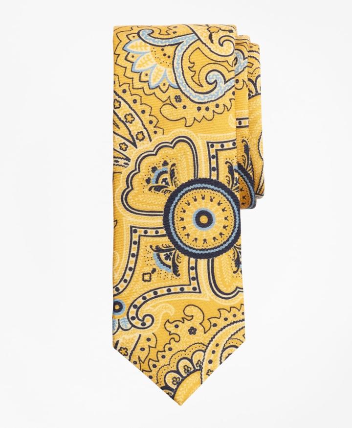 Brooks Brothers Men's Paisley Print Wool Tie