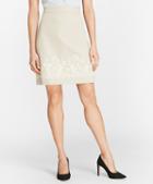 Brooks Brothers Floral-embroidered Stretch Cotton-twill Skirt