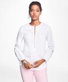 Brooks Brothers Stretch-cotton-blend Blouse