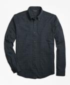 Brooks Brothers Men's Knit Gingham Button-down Shirt